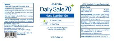 Kora Daily Safe 70 (Daily Safe 70 Gel 200423)